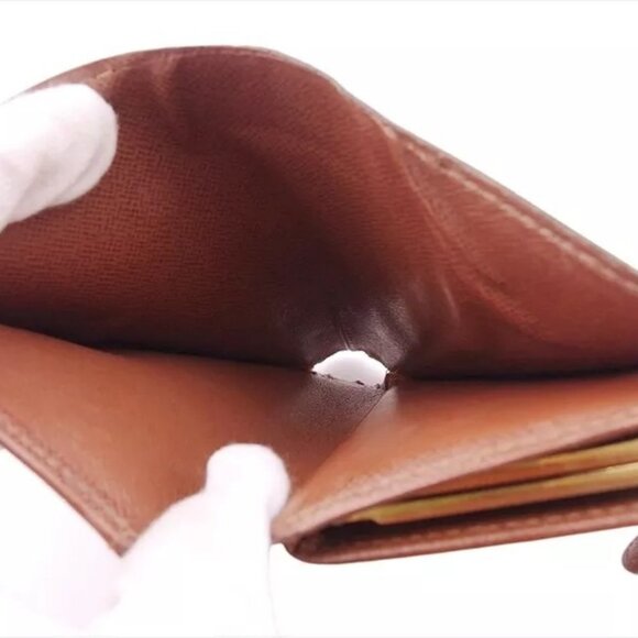 LOUIS VUITTON Bifold Wallet Monogram Monogram Canvas Auth Used - Picture 8 of 10